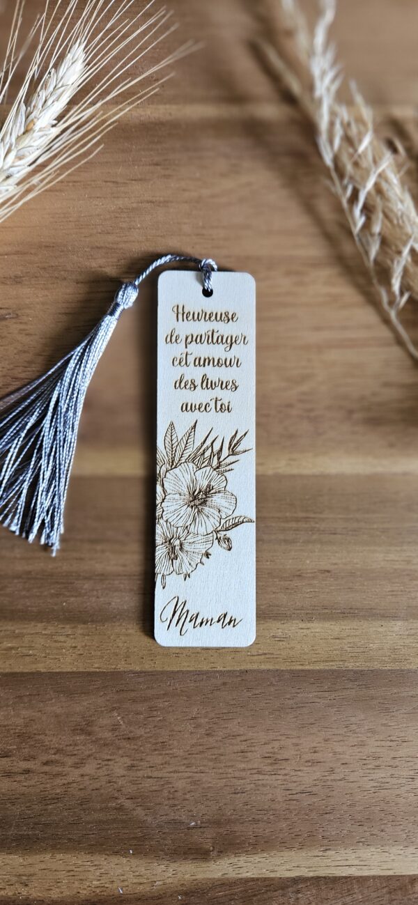 Marque-page en bois personnalisée – Image 3