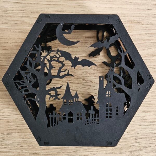 Lanterne d'Halloween hexagonale – Image 2