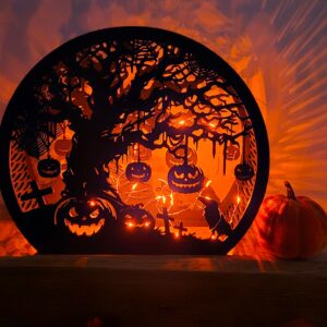 Lanterne d'Halloween ronde