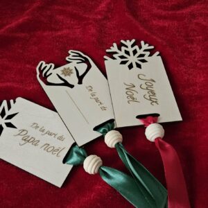 Étiquette cadeaux de Noël