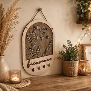 Panneau bienvenue porte clefs